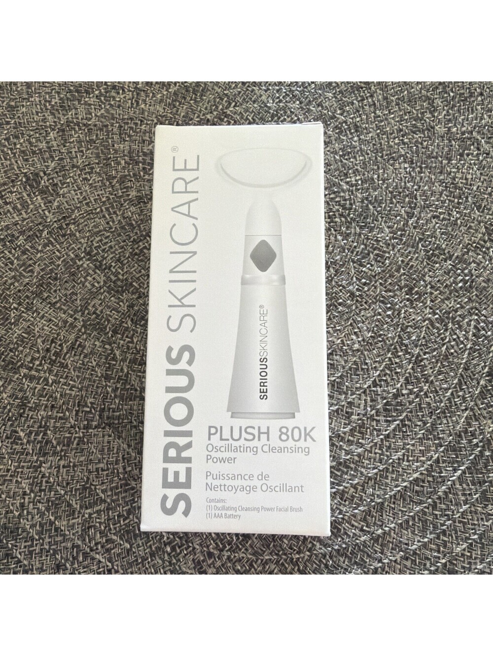 Serious Skin Care Plush 80K Oscillating Cleansing Power Facial Brush Sealed